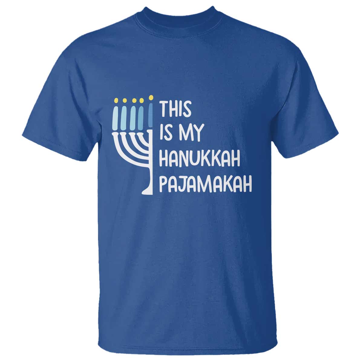 Funny Hanukkah Pajama T Shirt This is My Pajamakah Gift Chanukah - Wonder Print Shop