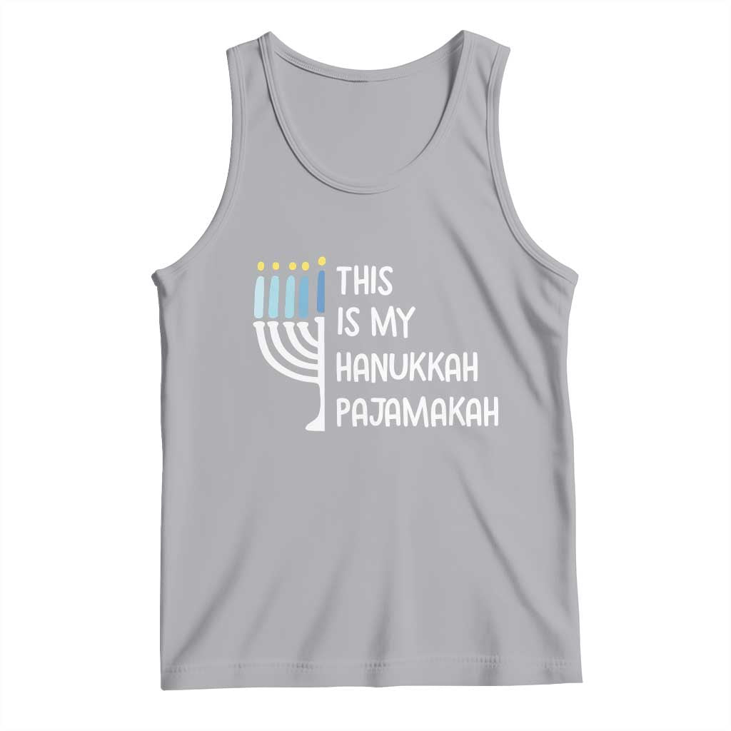 Funny Hanukkah Pajama Tank Top This is My Pajamakah Gift Chanukah - Wonder Print Shop