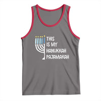 Funny Hanukkah Pajama Tank Top This is My Pajamakah Gift Chanukah - Wonder Print Shop