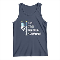 Funny Hanukkah Pajama Tank Top This is My Pajamakah Gift Chanukah - Wonder Print Shop