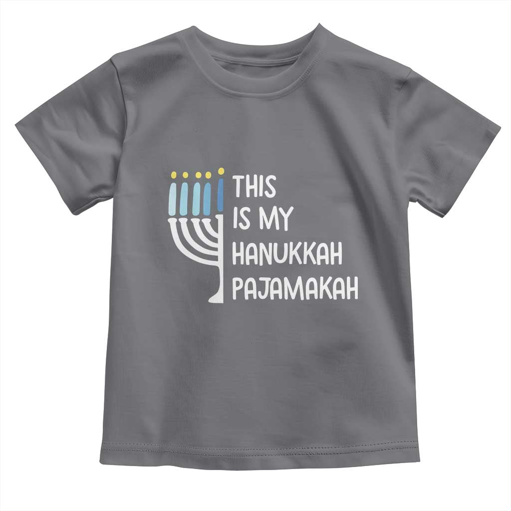 Funny Hanukkah Pajama Toddler T Shirt This is My Pajamakah Gift Chanukah - Wonder Print Shop