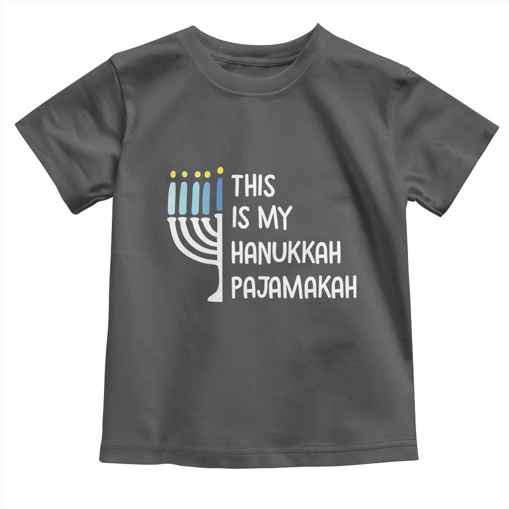 Funny Hanukkah Pajama Toddler T Shirt This is My Pajamakah Gift Chanukah - Wonder Print Shop