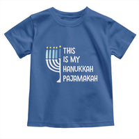 Funny Hanukkah Pajama Toddler T Shirt This is My Pajamakah Gift Chanukah - Wonder Print Shop