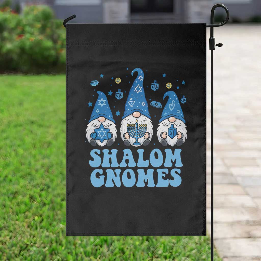 Happy Hanukkah Garden Flag Retro Groovy Eight Nights Lights - Wonder Print Shop
