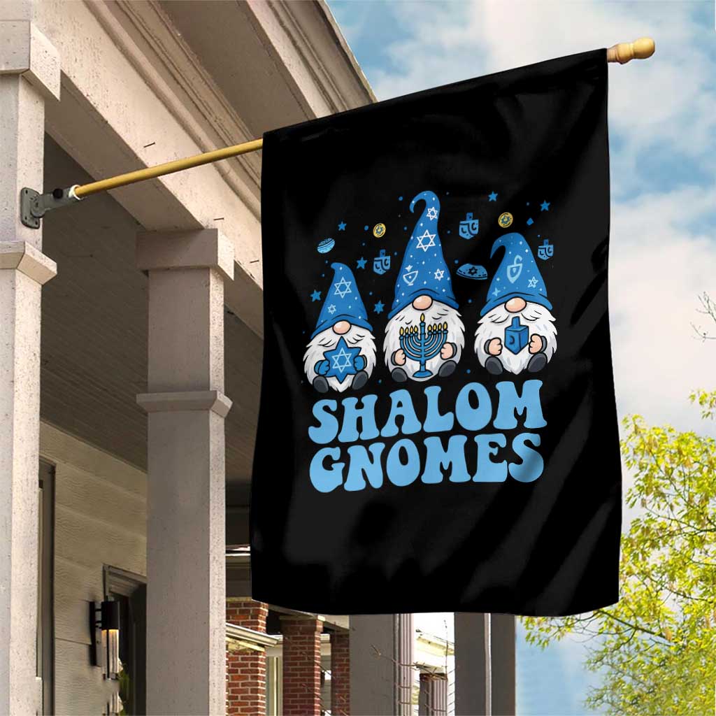 Happy Hanukkah Garden Flag Retro Groovy Eight Nights Lights - Wonder Print Shop