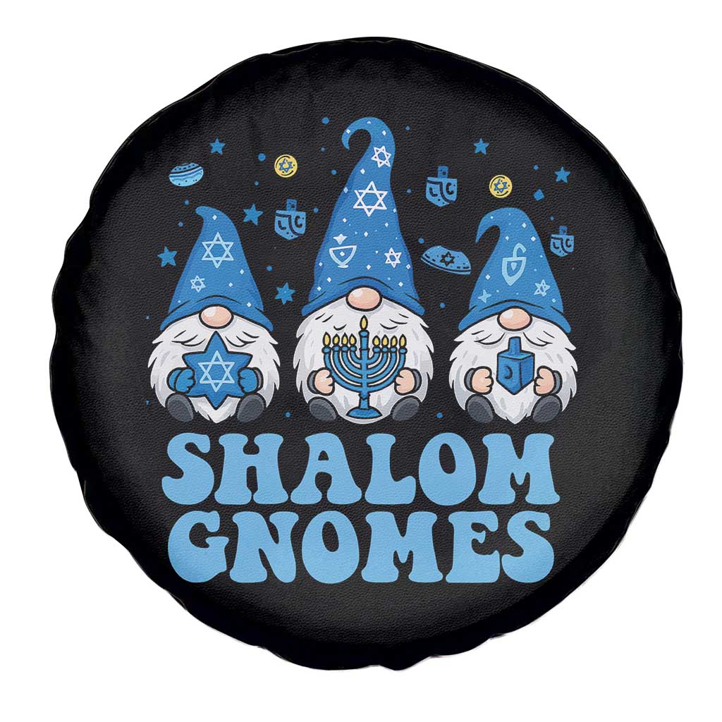 Happy Hanukkah Spare Tire Cover Retro Groovy Eight Nights Lights - Wonder Print Shop