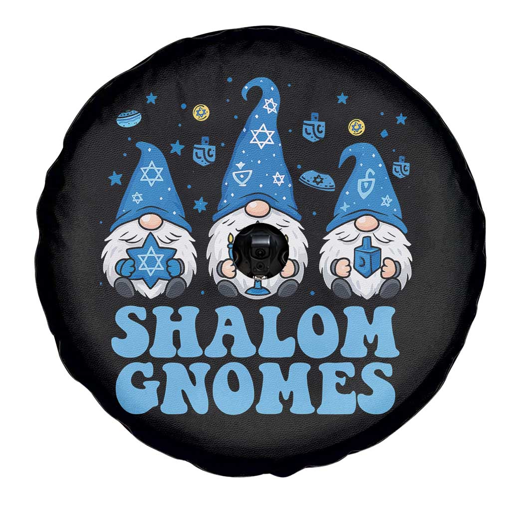 Happy Hanukkah Spare Tire Cover Retro Groovy Eight Nights Lights - Wonder Print Shop