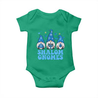 Happy Hanukkah Baby Onesie Retro Groovy Eight Nights Lights - Wonder Print Shop