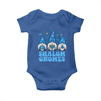 Happy Hanukkah Baby Onesie Retro Groovy Eight Nights Lights - Wonder Print Shop