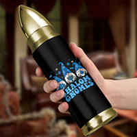 Happy Hanukkah Bullet Tumbler Retro Groovy Eight Nights Lights - Wonder Print Shop