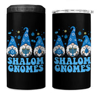 Happy Hanukkah 4 in 1 Can Cooler Tumbler Retro Groovy Eight Nights Lights - Wonder Print Shop