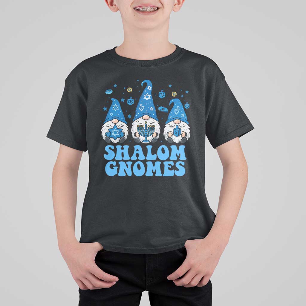 Happy Hanukkah T Shirt For Kid Retro Groovy Eight Nights Lights - Wonder Print Shop