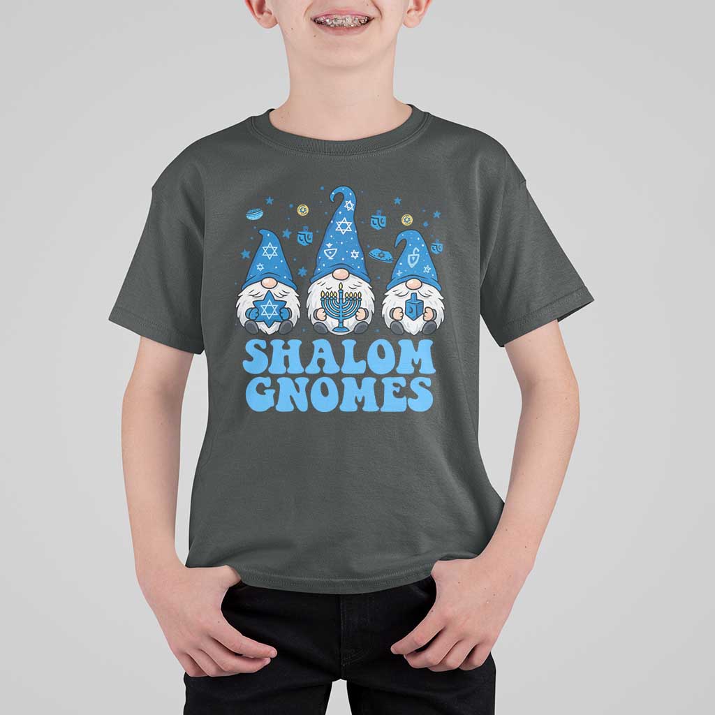 Happy Hanukkah T Shirt For Kid Retro Groovy Eight Nights Lights - Wonder Print Shop