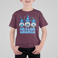Happy Hanukkah T Shirt For Kid Retro Groovy Eight Nights Lights - Wonder Print Shop