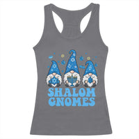 Happy Hanukkah Racerback Tank Top Retro Groovy Eight Nights Lights - Wonder Print Shop