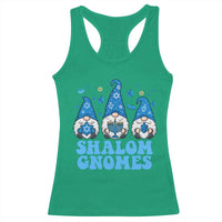 Happy Hanukkah Racerback Tank Top Retro Groovy Eight Nights Lights - Wonder Print Shop