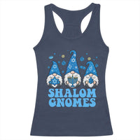Happy Hanukkah Racerback Tank Top Retro Groovy Eight Nights Lights - Wonder Print Shop