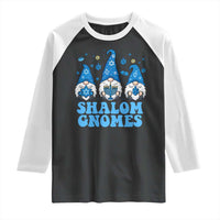 Happy Hanukkah Raglan Shirt Retro Groovy Eight Nights Lights - Wonder Print Shop