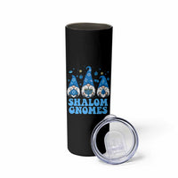 Happy Hanukkah Skinny Tumbler Retro Groovy Eight Nights Lights - Wonder Print Shop