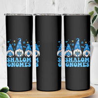 Happy Hanukkah Skinny Tumbler Retro Groovy Eight Nights Lights - Wonder Print Shop