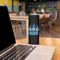 Happy Hanukkah Skinny Tumbler Retro Groovy Eight Nights Lights - Wonder Print Shop