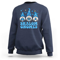 Happy Hanukkah Sweatshirt Retro Groovy Eight Nights Lights - Wonder Print Shop