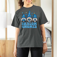Happy Hanukkah T Shirt For Women Retro Groovy Eight Nights Lights - Wonder Print Shop