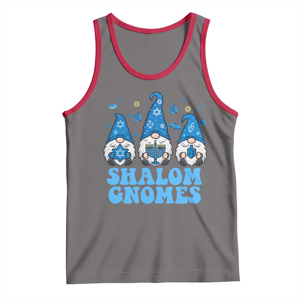 Happy Hanukkah Tank Top Retro Groovy Eight Nights Lights - Wonder Print Shop