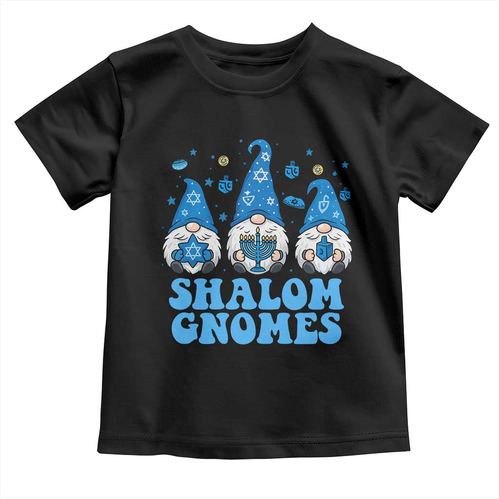 Happy Hanukkah Toddler T Shirt Retro Groovy Eight Nights Lights - Wonder Print Shop