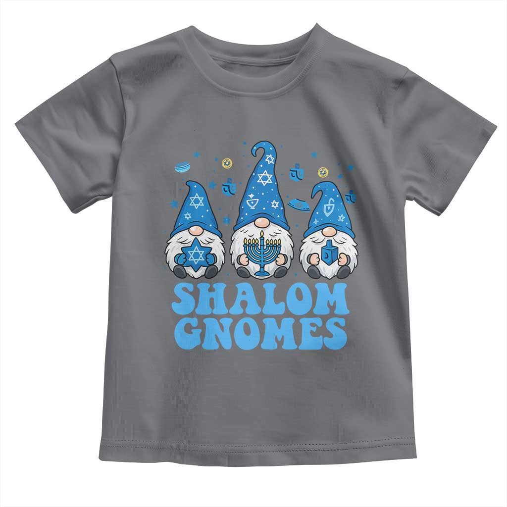 Happy Hanukkah Toddler T Shirt Retro Groovy Eight Nights Lights - Wonder Print Shop