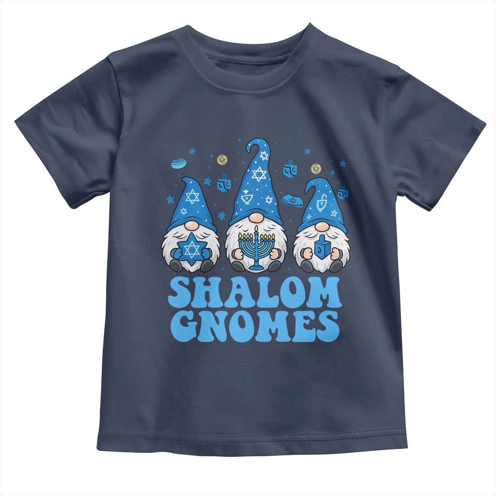 Happy Hanukkah Toddler T Shirt Retro Groovy Eight Nights Lights - Wonder Print Shop