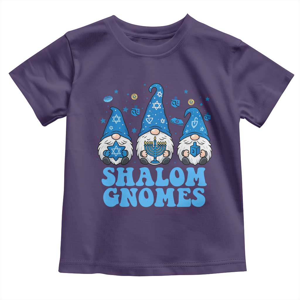 Happy Hanukkah Toddler T Shirt Retro Groovy Eight Nights Lights - Wonder Print Shop