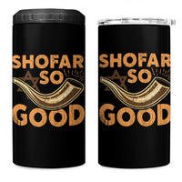 Shofar So Good 4 in 1 Can Cooler Tumbler Funny Rosh Hashanah Jewish Holiday Gift - Wonder Print Shop
