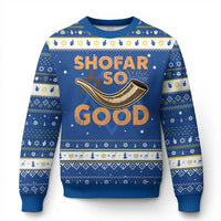Shofar So Good Hanukkah Ugly Sweater Funny Rosh Hashanah Jewish Holiday Gift - Wonder Print Shop