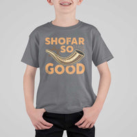Shofar So Good T Shirt For Kid Funny Rosh Hashanah Jewish Holiday Gift - Wonder Print Shop