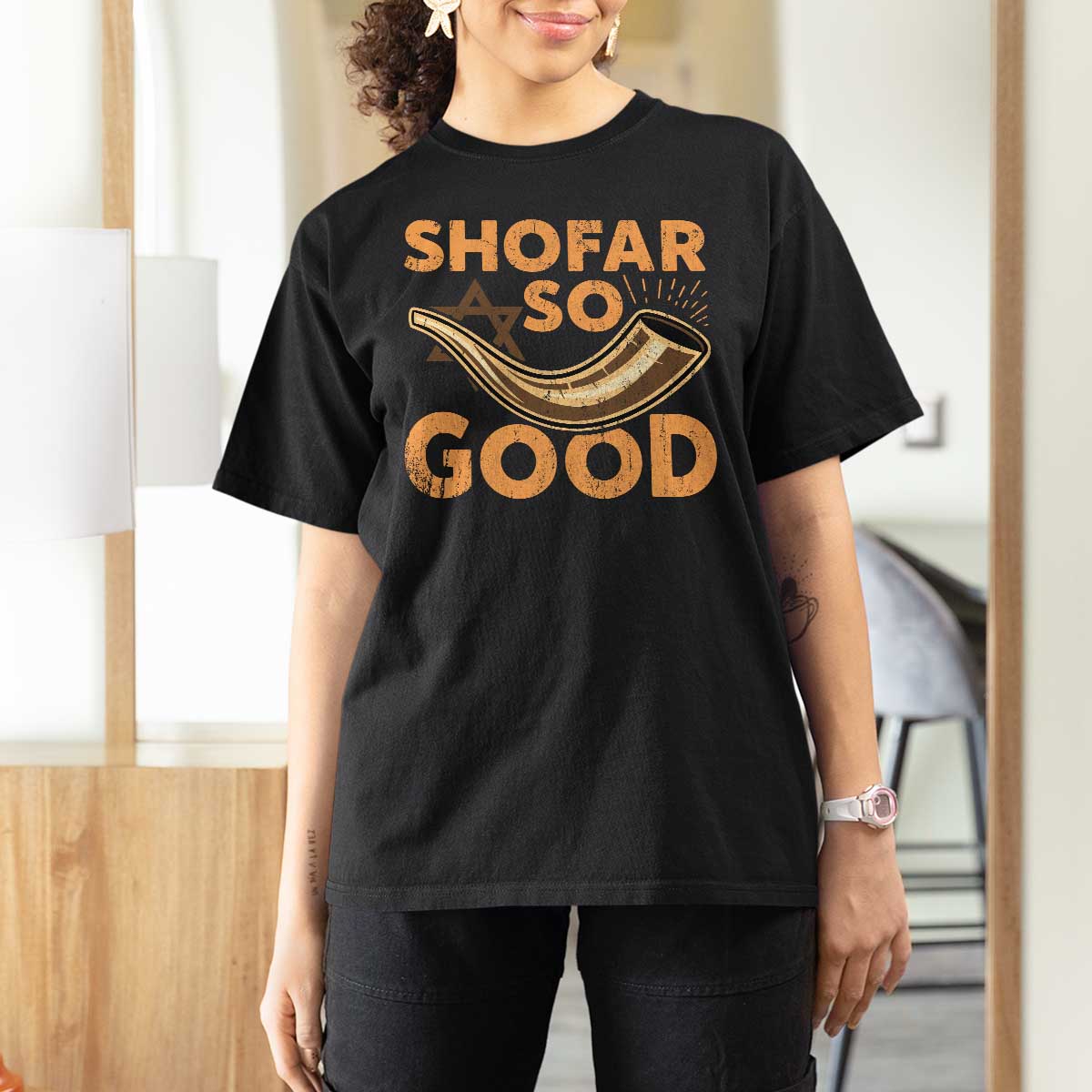Shofar So Good T Shirt For Women Funny Rosh Hashanah Jewish Holiday Gift - Wonder Print Shop