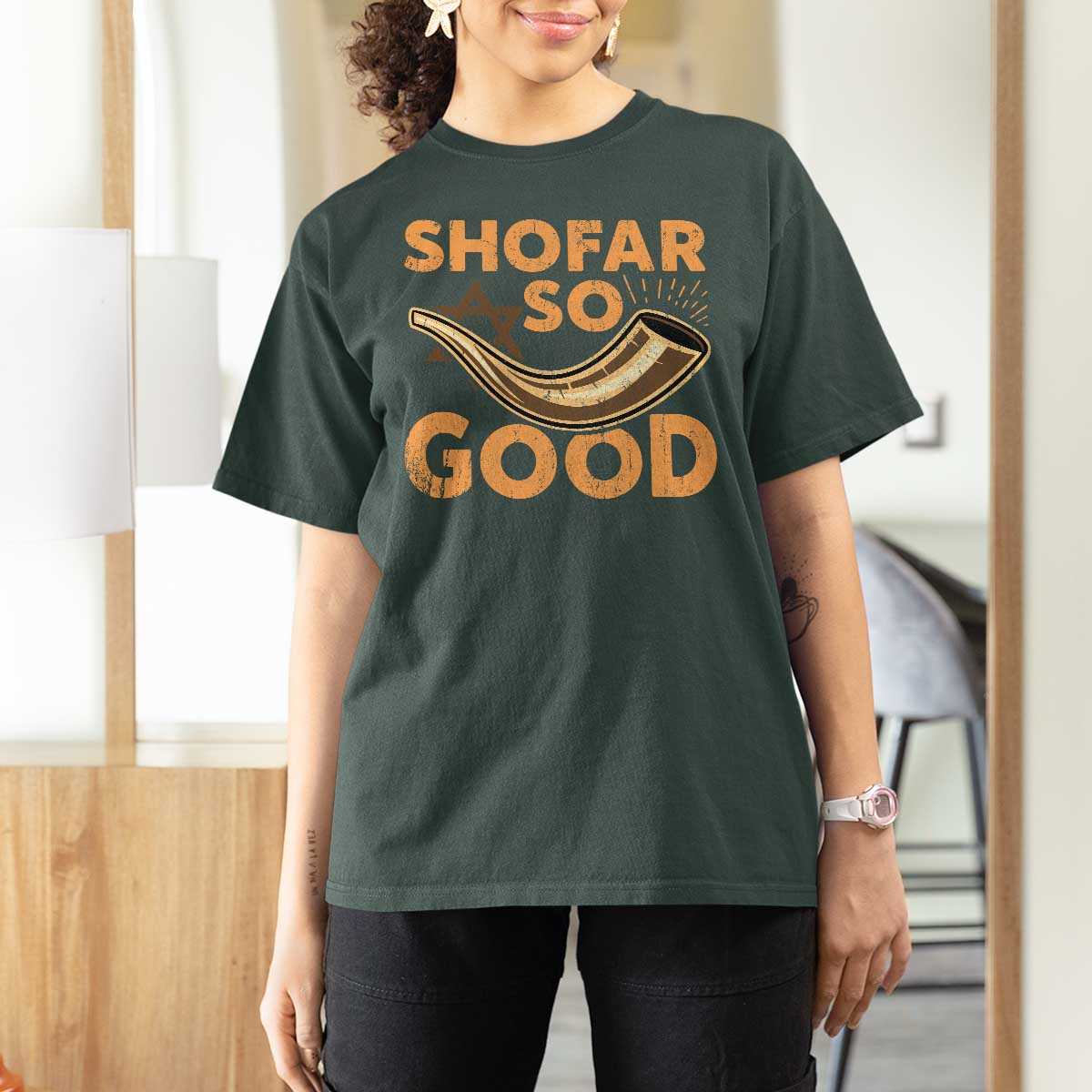 Shofar So Good T Shirt For Women Funny Rosh Hashanah Jewish Holiday Gift - Wonder Print Shop