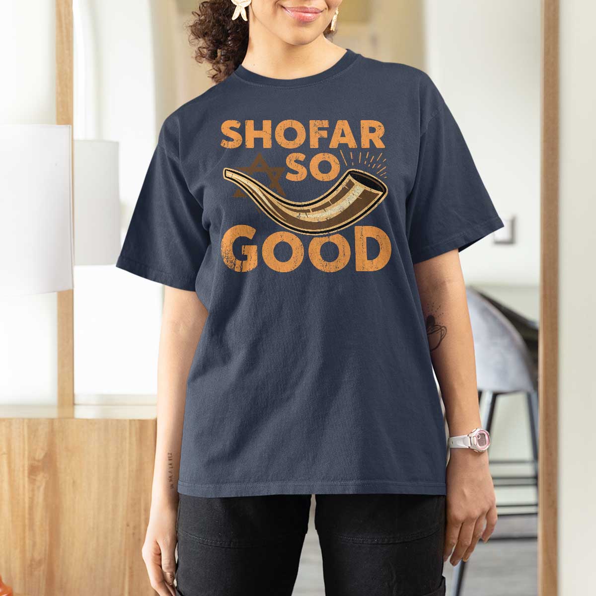 Shofar So Good T Shirt For Women Funny Rosh Hashanah Jewish Holiday Gift - Wonder Print Shop