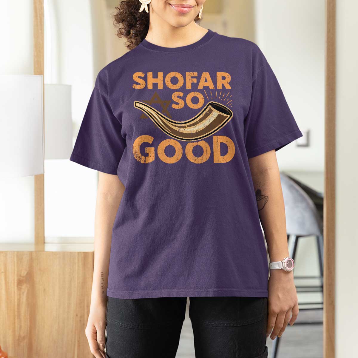 Shofar So Good T Shirt For Women Funny Rosh Hashanah Jewish Holiday Gift - Wonder Print Shop