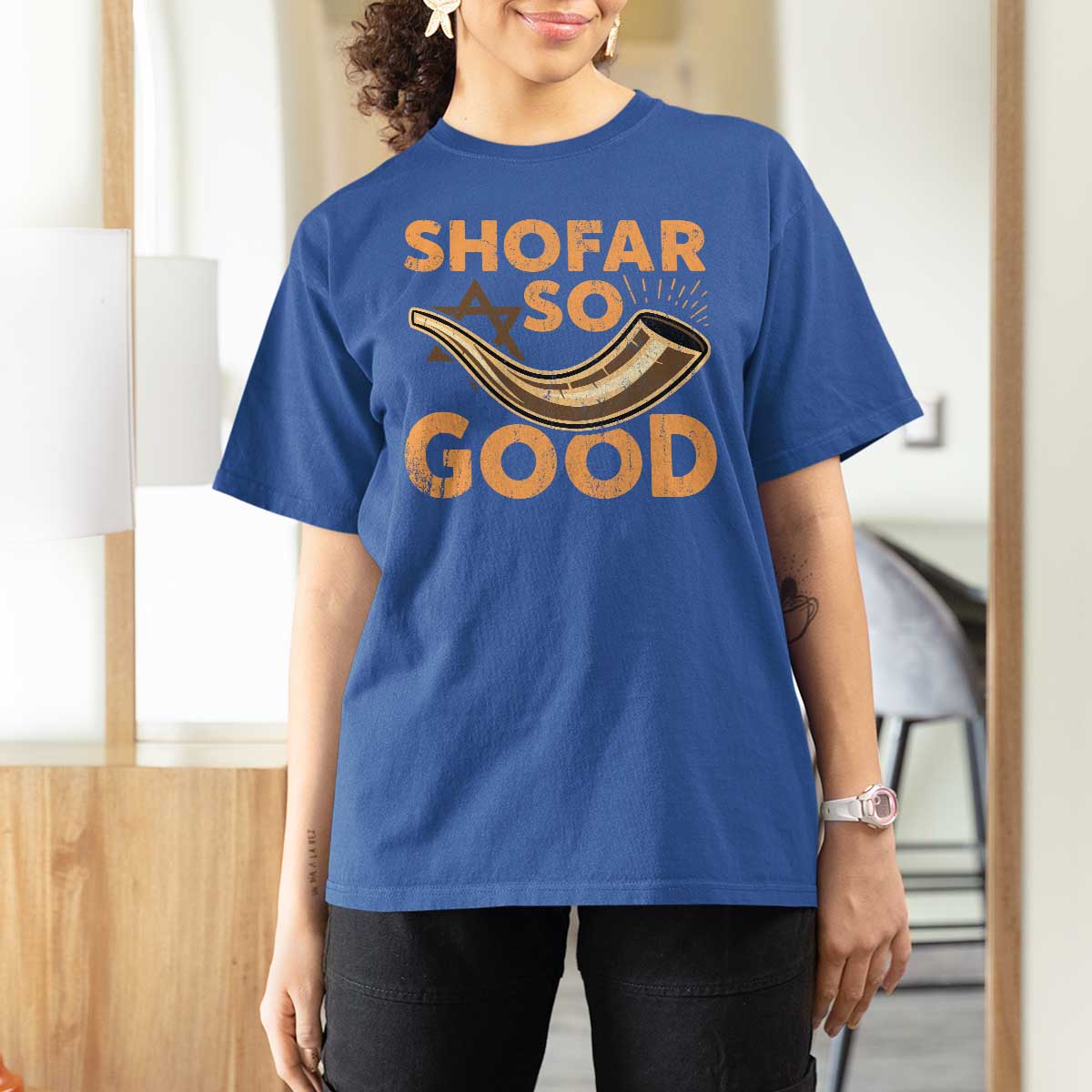 Shofar So Good T Shirt For Women Funny Rosh Hashanah Jewish Holiday Gift - Wonder Print Shop