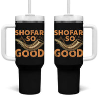 Shofar So Good Tumbler With Handle Funny Rosh Hashanah Jewish Holiday Gift - Wonder Print Shop