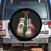 Mexican Boxing Gloves Spare Tire Cover Retro Vintage Mexico Flag Boxer