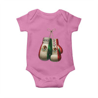 Mexican Boxing Gloves Baby Onesie Retro Vintage Mexico Flag Boxer
