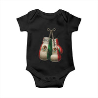 Mexican Boxing Gloves Baby Onesie Retro Vintage Mexico Flag Boxer
