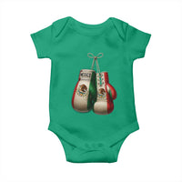Mexican Boxing Gloves Baby Onesie Retro Vintage Mexico Flag Boxer