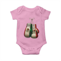 Mexican Boxing Gloves Baby Onesie Retro Vintage Mexico Flag Boxer