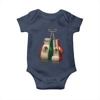 Mexican Boxing Gloves Baby Onesie Retro Vintage Mexico Flag Boxer