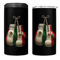 Mexican Boxing Gloves 4 in 1 Can Cooler Tumbler Retro Vintage Mexico Flag Boxer