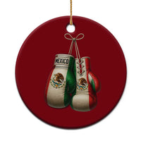 Mexican Boxing Gloves Ceramic Ornament Retro Vintage Mexico Flag Boxer