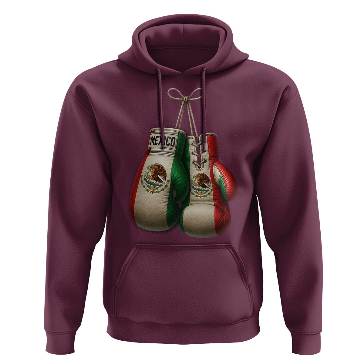Mexican Boxing Gloves Hoodie Retro Vintage Mexico Flag Boxer